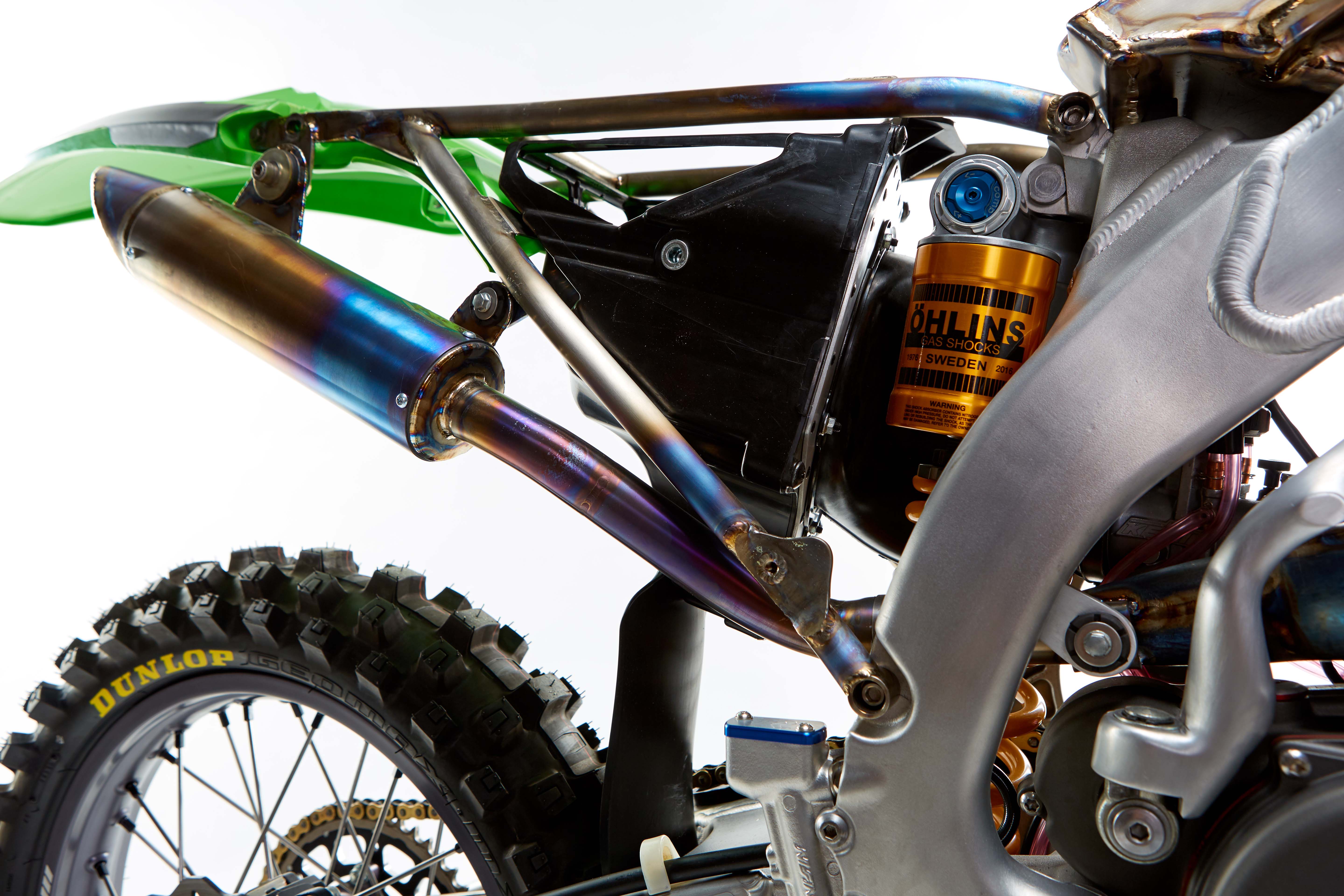 Work of Art Ransom Kawasaki KX500 Aluminum Frame Bike Build